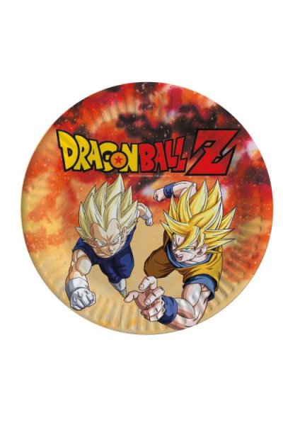 COMOGIOCHI - Licenze Assiette 23 cm Dragon Ball Z, 5CG82007, Multicolore, Taglia Unica
