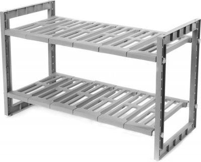 COMPACTOR   &Eacute;tag&egrave;re extensible Gris 50/76 x 30 x H.40 cm RAN7011 - Gris