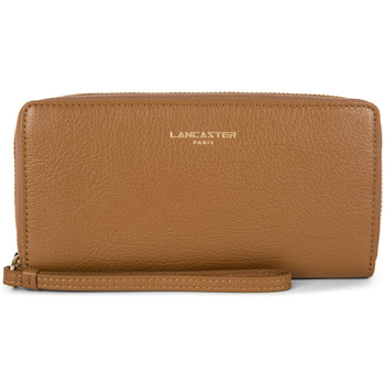 LANCASTER Compagnon  en cuir ref_lan46441 Camel 19*10*2.5 Marron