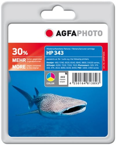  Compatible Avec Hp 343 (c8766ee) Agfa Photo Aphp343c Cartouche D'encre Couleur 