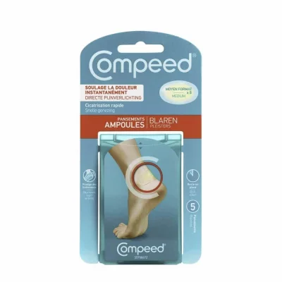 COMPEED  pansements ampoules moyen format pour le talon x 5