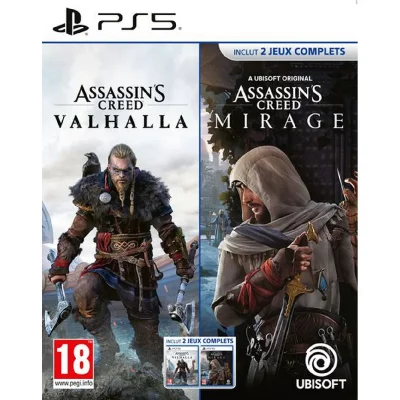 Compilation Assassin's Creed Valhalla PS5 + Assassin's Creed Mirage PS5 