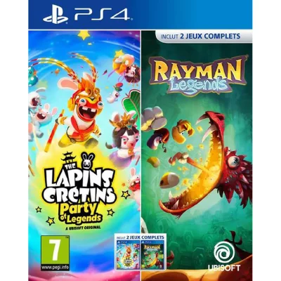 Compilation Lapins Cr&eacute;tins: Party of Legends + Rayman Legends PS4