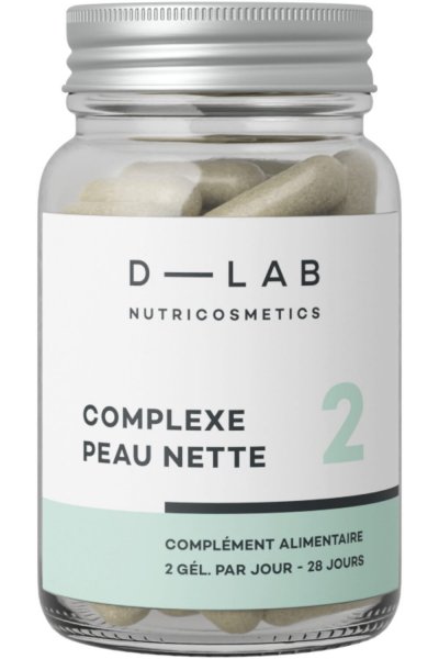 D LAB NUTRICOSMETICS Compl&eacute;ment alimentaire Complexe Peau Nette - 1 mois - D-LAB Nutricosmetics