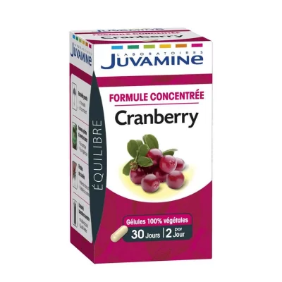 JUVAMINE Compl&eacute;ment Alimentaire Cranberry  - La Boite De 60 G&eacute;lules - 22,6 G