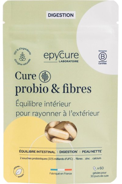 EPYCURE Compl&eacute;ment alimentaire digestion Healthy Guts en pilulier - Recharge 1 mois - 