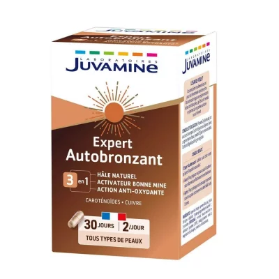 JUVAMINE Compl&eacute;ment Alimentaire Expert Auto Bronzant 3en1  - La Boite De 60 G&eacute;lules