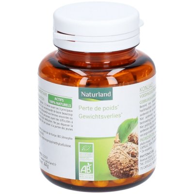 NATURLAND Compl&eacute;ment Alimentaire Konjac Bio  - La Bo&icirc;te De 75 G&eacute;lules