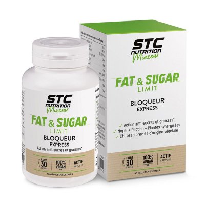 STC NUTRITION Complement alimentaire  fat sugar limit vegan 90 gelules
