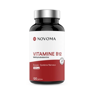NOVOMA Compl&eacute;ment alimentaire Vitamine B12 - 120 g&eacute;lules Nutrivita - blanc/rouge - TU