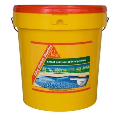 SIKA Compl&eacute;ment d'imperm&eacute;abilisation pour piscine  Enduit Piscine - Blanc &eacute;cume - Kit 18,48kg