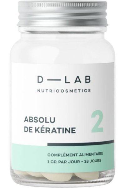 D LAB NUTRICOSMETICS Compl&eacute;ments alimentaires pour les cheveux Absolu de K&eacute;ratine - 1 mois - D-LAB Nutricosmetics