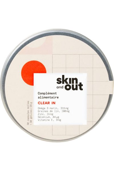 SKIN & OUT Compl&eacute;ments alimentaires stop boutons Clear in - 
