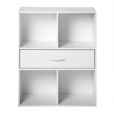 COMPO Meuble de rangement contemporain blanc - L 62 cm