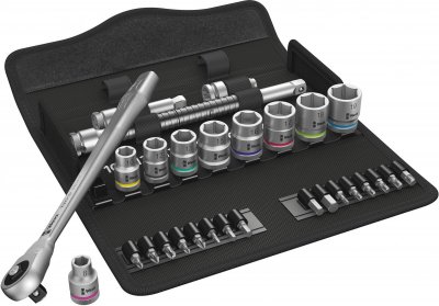 WERA Composition de douilles 3/8 pouces 29 pi&egrave;ces zyklop metal  05004047001