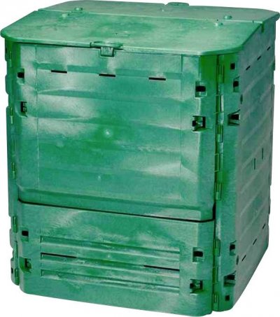 GARANTIA Composteur 600L en plastique Thermo King 80x80x104cm vert