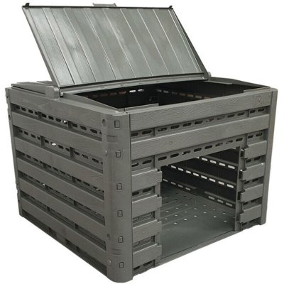 BELLIJARDIN Composteur  Compost' Wood 400L taupe imitation bois