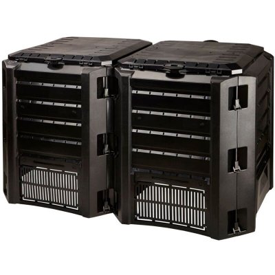 PROSPERPLAST Composteur Compogreen 800L noir 82,6x135x71,9 cm - Noir - 