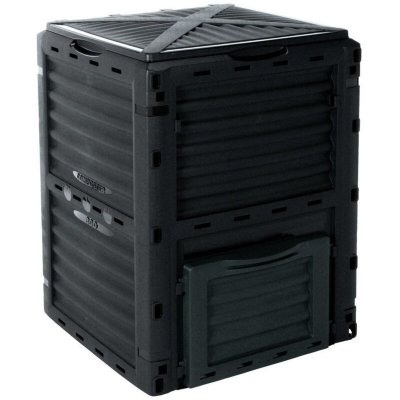 AC DECO Composteur de 300 litres avec 2 ouvertures pour un compost naturel rapide