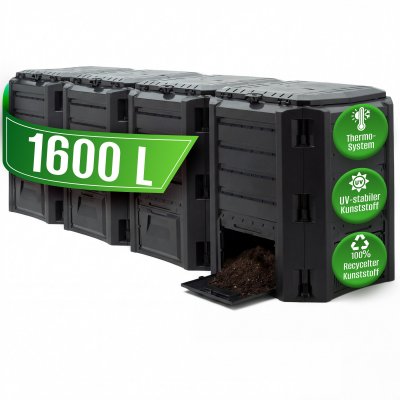 PROSPERPLAST Composteur pour jardin d&eacute;chets 1600L