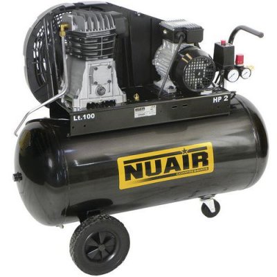 NUAIR Compresseur 100 litres par courroie 2CV 10 barsB2800/100CM2 