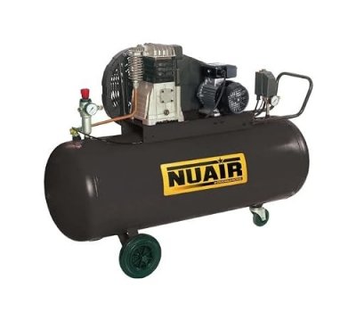 NU AIR Compresseur &agrave; air 3HP 2,2kW Triphas&eacute; 150L Entra&icirc;nement par courroie B2800B/150CT3 Nuair
