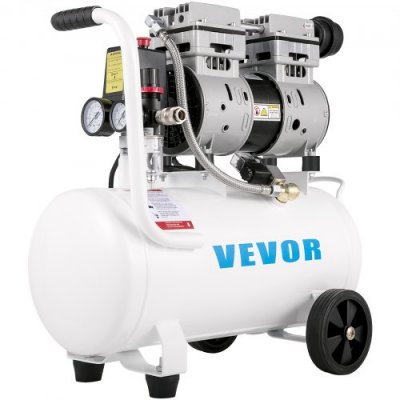 VEVOR Compresseur Air Horizontal Sans Huile -  - 165L-min Bien Assez Silencieux