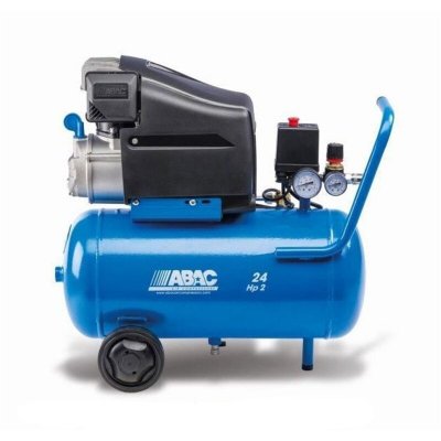 ABAC Compresseur coaxial 2 hp 24LT 10 bar avec huile pole position L2