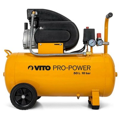 VITO Compresseur d'air &eacute;lectrique &agrave; huile  50 L 10 bar