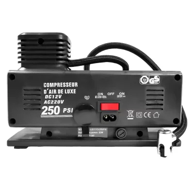 AVIZAR Compresseur d'Air Portable 120W 250 PSI pour Voiture et Usage Domestique  Noir
