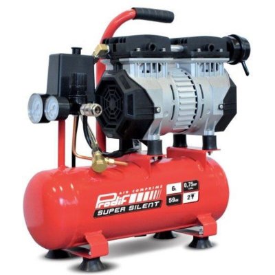 PRODIF Compresseur d'atelier  6 l 0.5 cv 6L silencieux SIL06J