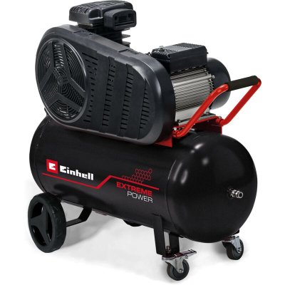 EINHELL Compresseur TE-AC 400/90/10 - R&eacute;servoir 90 litres - jusqu'&agrave; 10 bar