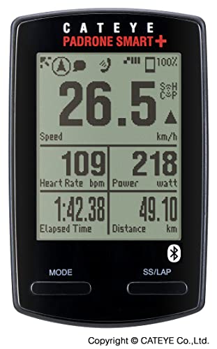 CATEYE Compteur de v&eacute;lo Cayete Padrone Smart+ - Noir Compteurs