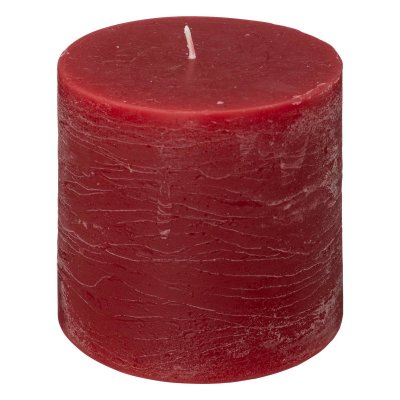 LE COMPTOIR DE LA BOUGIE Comptoir des bougies - Bougie ronde Rustic - Diam. 10 cm - Rouge