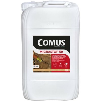COMUS  - Hydrofuge Murs en pierre et pl&acirc;tres &reg; MIGRASTOP&reg; 50 - Conditionnement: 20 litres