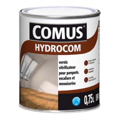 COMUS  - vitrificateur hydrocom 0,75l mat soie incolore - 13052