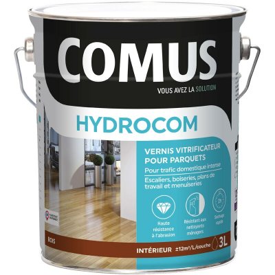 COMUS  - Vitrificateur HYDROCOM 3L brillant incolore - 7078