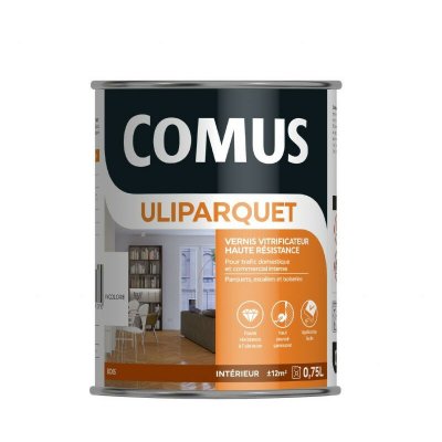 COMUS  - Vitrificateur-vernis bois ULIPARQUET 0,75L Brillant incolore - 13075