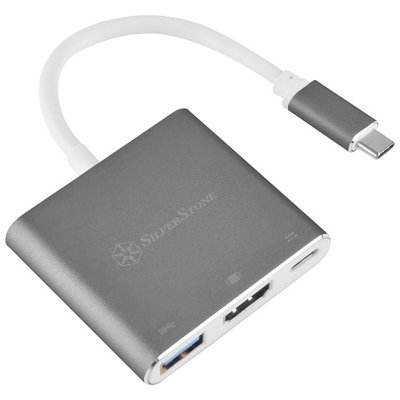 SILVERSTONE Concentrateur USB de type C  EP08