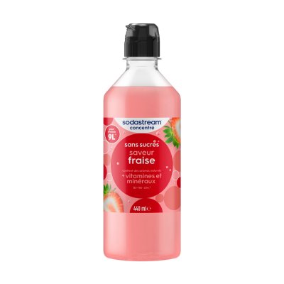 SODASTREAM Concentre Saveur FRAISE+ SANS SUCRES 440ml