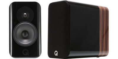 Q ACOUSTICS Concept 300 Noir et Noyer - Enceintes Biblioth&egrave;ques (la paire)