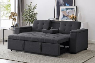 CONCEPT USINE  Noho canap&eacute; convertible gris fonc&eacute;
