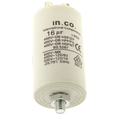 MIELE Condensateur 16&micro;f 400v pour Lave-linge Whirlpool