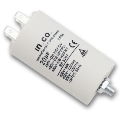 ELECTROLUX Condensateur 20 &micro;f 450 v pour lave linge 
