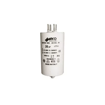 DUCATI Condensateur 20 Mf 450 V Ecrou Central Pour Lave Linge - 284626