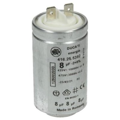 ELECTROLUX Condensateur 8MF 450V d'origine S&egrave;che-linge 1250020334 