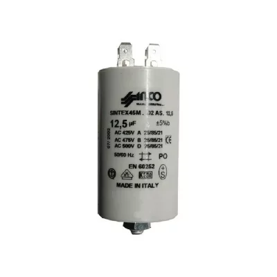 WHIRLPOOL Condensateur fixation &eacute;crou central pour Lave-linge candy 12.5UF 400/450v 481912118282