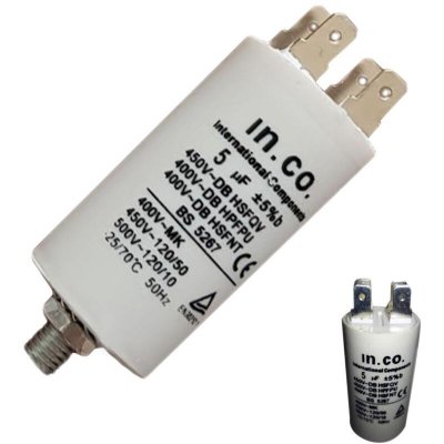  Condensateur Permanent 5 Mf 450v Pour Lave Linge - 246477
