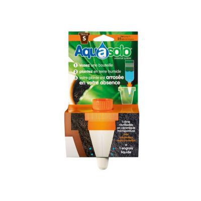 JARDIBRIC C&ocirc;ne arrosage c&eacute;ramique Aquasolo orange blister - Hozelock