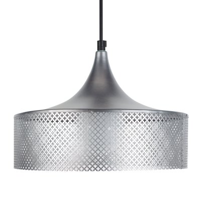 TOSEL Cone su&eacute;dois gaine suspension acier 32x32x90 cm aluminium
